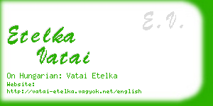 etelka vatai business card